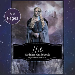 Hel Goddess Guidebook - Guide to Working With Hel, Book of Shadows, BOS, Grimoire Pages, Digital Download, Printable PDF, Wicca, Witch