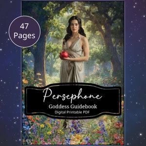 Persephone Greek Goddess Guidebook: Book of Shadows, Wicca (Digital Download)