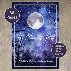 Moonlit Path Guide to Lunar Energy: Moon Magic Grimoire (Digital)
