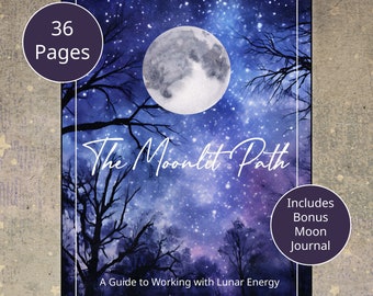 Moonlit Path Guide to Lunar Energy: Moon Magic Grimoire (Digital)
