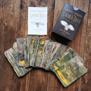 Mazzo di oracoli Spiriti animali delle isole sacre ~ Oracolo Kickstarter ~ Carte oracolo degli animali spirituali ~ Carte oracolo degli animali ~ Mazzo di animali britannici