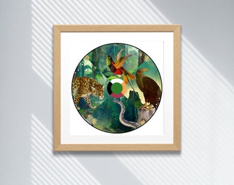 Medicine Wheel Art Print: Shamanic Munay Ki Animal Directions (Digital Download)