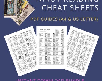 Tarot Cheat Sheet Bundle: Quick Reference Guide (PDF)