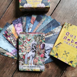 NOUVEAU pont Oracle rebelle silencieux - succès indépendant sur le kickstarter - art collage vintage original - cadeau unique pour les amateurs de tarot et les chercheurs de spiritualité