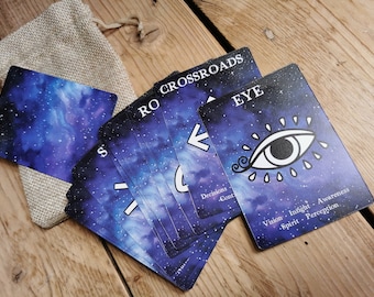 Witches Runes Oracle Cards: Galaxy Witch Divination Deck (Digital Guide Included)