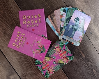 Quiet Rebel Tarot Cards: Vintage Collage Indie Deck, Artist-Made, Kickstarter Backed