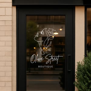 Custom Business Logo Decal – Storefront Window Sign