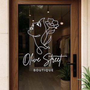 Custom Business Logo Decal – Storefront Window Sign