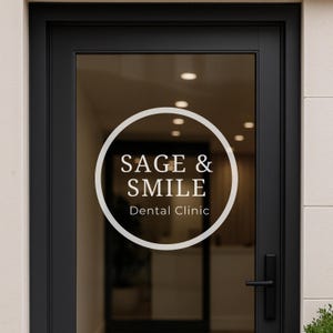 Custom Business Logo Decal – Storefront Window Sign
