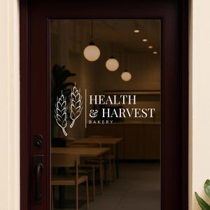 Custom Business Logo Decal – Storefront Window Sign