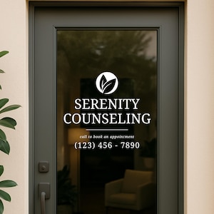 Custom Business Logo Decal – Storefront Window Sign