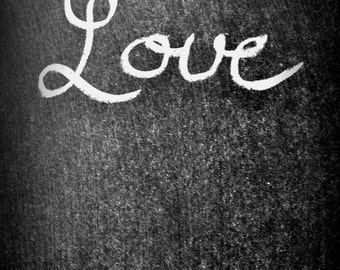 Chalk Board Love Digital Print