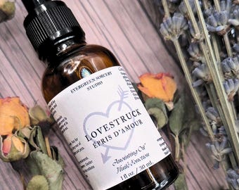 Lovestruck Ritual Oil for Love, Attraction, Self-Love, Romance, Passion, Glamour Magic
