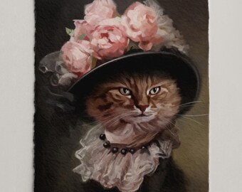 Ritratto di animale domestico personalizzato Arte digitale • Disegno di cane personalizzato • Illustrazione di gatto fatta a mano