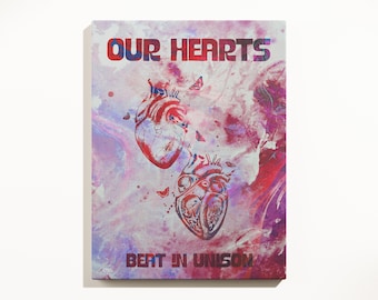 バレンタインデーギフトポスター – ロマンチックな抽象的な愛のアートプリント