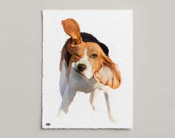 Custom Pet Drawing • Pet Portrait Digital Art • Handmade Dog Illustration