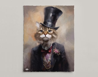 Gepersonaliseerd huisdierportret, schilderij koninklijke hond, vorstelijk kattenportret, grappig cadeau, digitale download