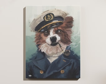 カスタムペットポートレート、ロイヤルドッグペインティング、リーガルキャットポートレート、面白いギフト