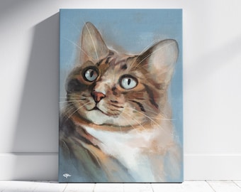 ペットのカスタム肖像画（ソフトクレヨン風手描き）