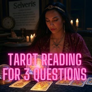 Tarot-Lesung für 3 Fragen - Lieferung zur gleichen Stunde | Genau & Intuitiv - Psychische Legung - Ehrliche Tarot Legung - Hellsichtige Legung