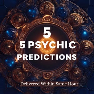 5 Predicciones Psíquicas Perspicaces, A la Hora, Lectura Psíquica, Sin Edulcorantes, Sin Herramientas, 100% Precisas, Lectura Médium, Clarividente