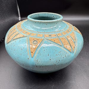 Vintage Pottery Glazed Art Pottery Vase Signed Bryant