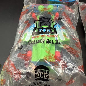 VTG-Disney Pixar Burger King Toy Story Race Car 1995 Lot Of 3 Sealed