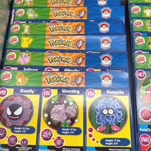 uncut burger king pokemon cards Complete Set (1-16) 1999 Sheets  Mrs. Busy Bee Forgotten Treasures 1999 UNCUT BURGER KING POKMON
