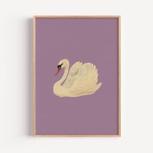 Antique Replica Swan Art Print Antique Replica Swan Art Print