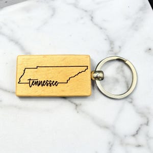 Tennessee State Outline Keychain