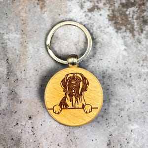 Great Dane Dog Keychain