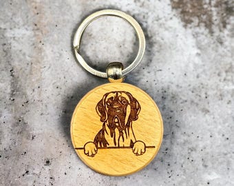 Great Dane Dog Keychain