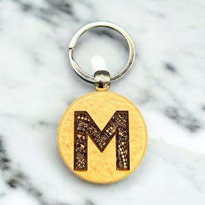 Letter M Keychain