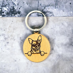 Chihuahua Dog Keychain
