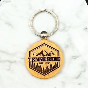 Tennessee Est. 1796 Keychain