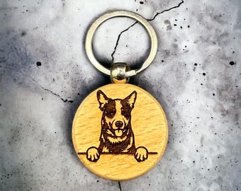 Australian Cattle Dog Keychain