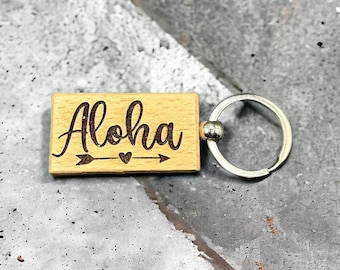 Aloha Keychain: Hawaiian Vibes