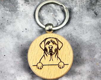 Llavero de perro labrador
