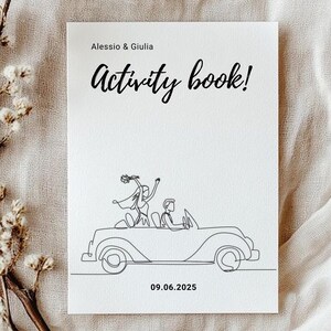 Libro Attività per Invitati – Giochi Divertenti, Personalizzabile e Segnaposto!