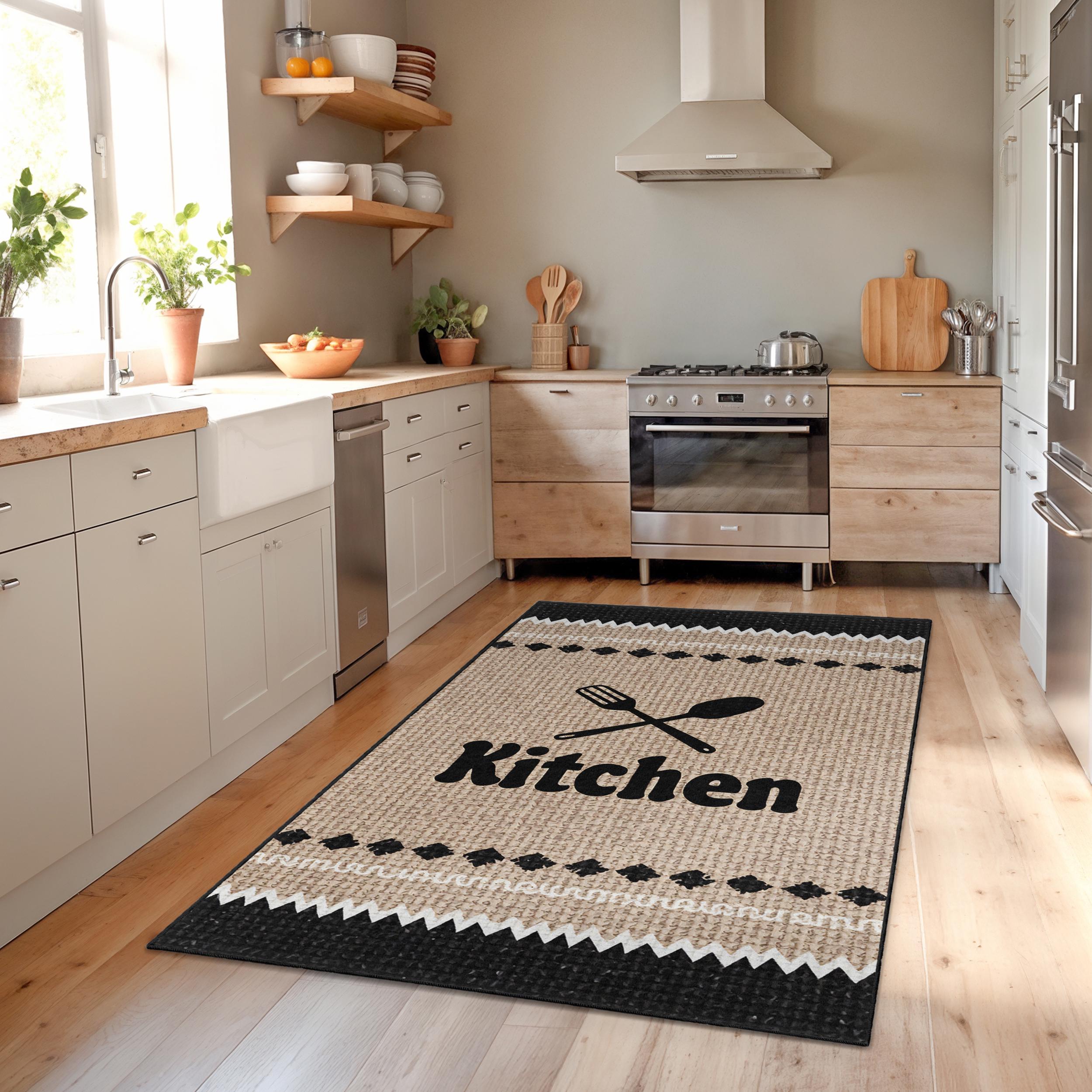 Rectangular Kitchen Rug Chic Kitchen Runner Rug | Rectangular Dining Room Carpet | Stylish ...