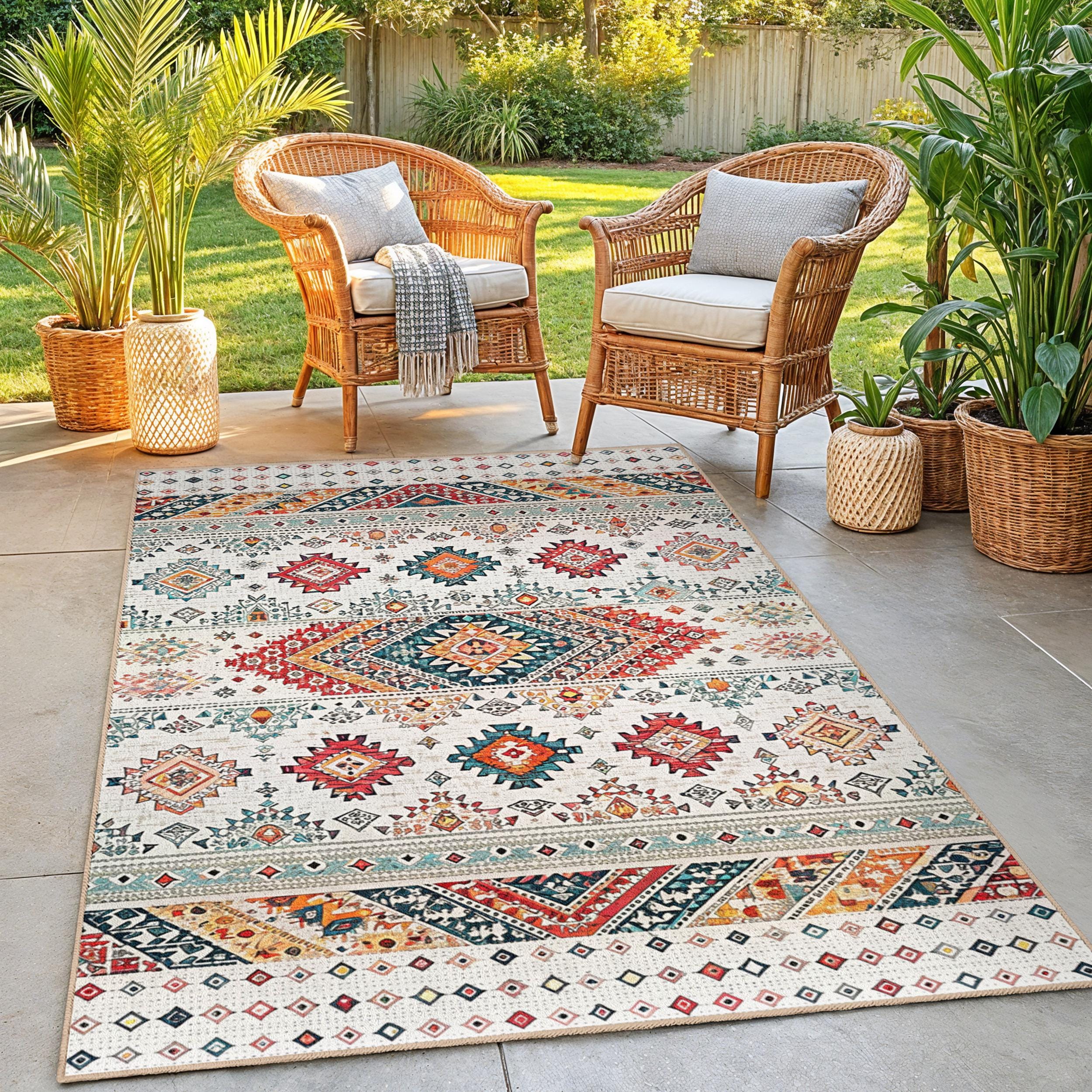 ペルシャ ギャッベ ランナー中 143×50 アイボリー タイル 生命の木