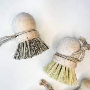 Plastic Free Pot Brush with Natural Bristles