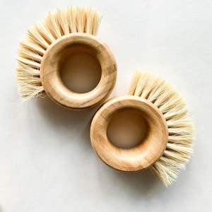 Bamboo Kitchen Brush with Natural Bristles