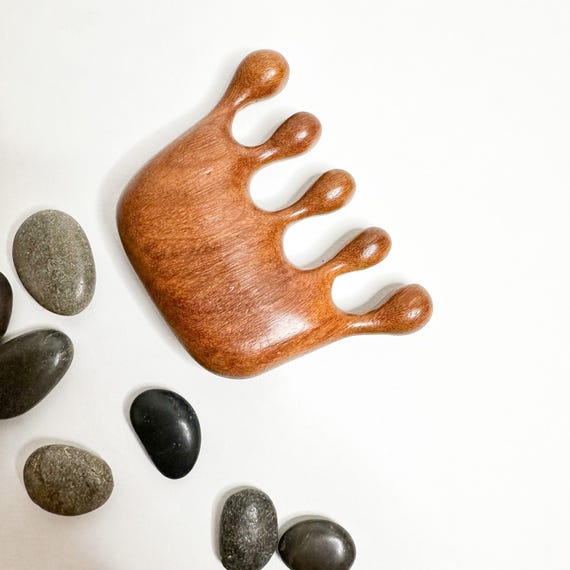 Plastic Free Natural Sandalwood Scalp Massager