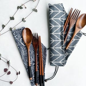 Plastic Free Reusable Handmade Cutlery Set | Eco-Friendly Utensil Set