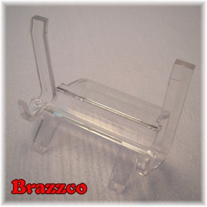 Clear Miniature Acrylic Easel Display Agate Slabs Photos and Smart Phones=Free Shipping After 1st Item