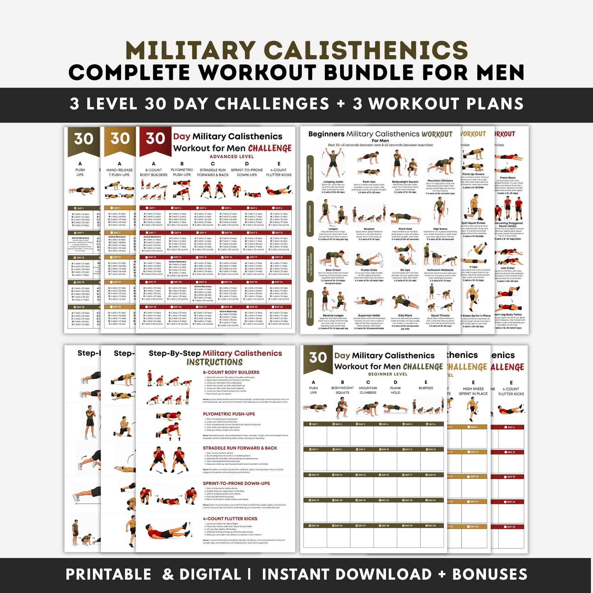 30 day dumbbell calisthenics and dumbbell workout routine