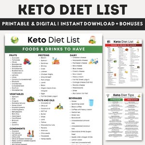 Keto Diet Food List, Ketogenic Meal Plan, Low Carb Food List, Keto Meal Chart, Keto Grocery List, Keto Meal Planner, Keto Snacks, Keto Guide