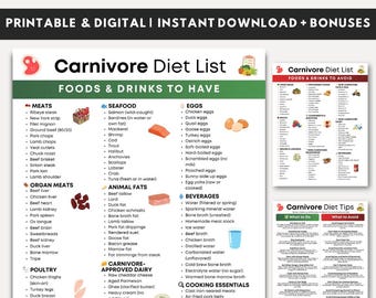 Lista de alimentos para la dieta carnívora, tabla de la dieta carnívora, dieta basada en animales, alimentos ricos en proteínas, tabla de alimentos para la dieta baja en carbohidratos, PDF de la dieta basada en carne