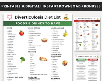 Diverticulosis dieetvoedingslijst, vezelrijke dieetvoeding, dikke darmvriendelijke voedingsmiddelen, spijsvertering en darmgezondheid voedselkaart, diverticulosis boodschappenlijst